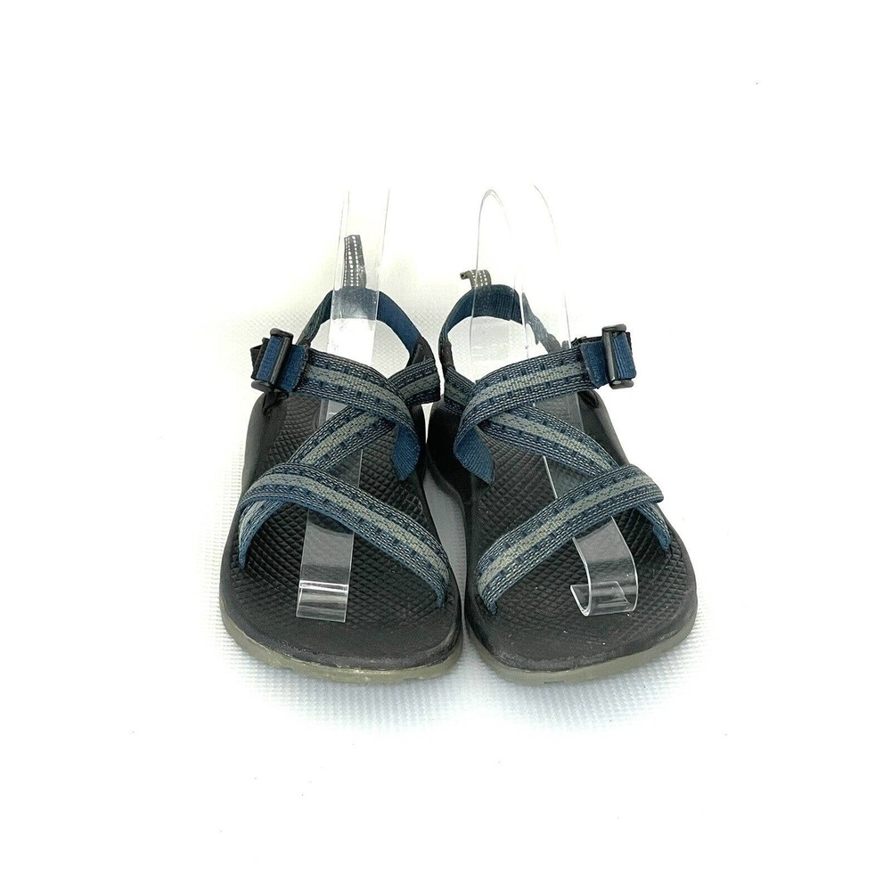 Chaco Z/1 EcoTread STAKES Outdoor Water SANDALS Youth Size 4| Navy BLUE & GRAY